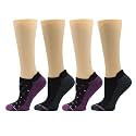 Dr. Motion 4 Pairs Compression Socks for Women, Low Cut Ankle