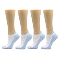 Dr. Motion 4 Pairs Compression Socks for Women, Low Cut Ankle