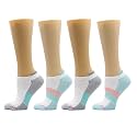 Dr. Motion 4 Pairs Compression Socks for Women, Low Cut Ankle