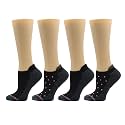 Dr. Motion 4 Pairs Compression Socks for Women, Low Cut Ankle