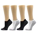 Dr. Motion 4 Pairs Compression Socks for Women, Low Cut Ankle