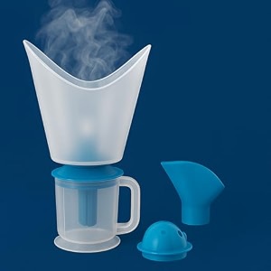 dr odin osv 101 single layer steamer vaporizer for cold cough face steam steam inhaler and steamer helps in breathing disorders white amp blue