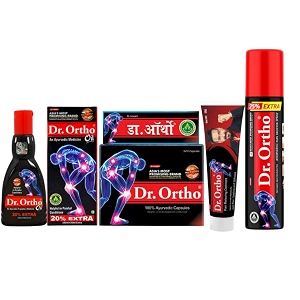 drortho combo pack 1 oil 1 capsule 1 spray amp 1 ointment for joint pain neck pain knee pain muscle pain
