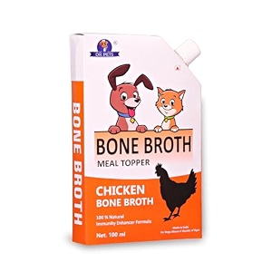 drpets chicken bone broth for cats amp dogs 100ml x 12 pack food topper human grade preservative free catdog wet food soup for all life stages natural supplements with natural collagen