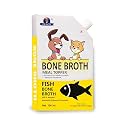 Dr.Pets Fish Bone Broth for Cats &amp; Dogs (100ml) Food Topper, Human Grade Preservative Free, Cat/Dog Wet Food Soup for All Life Stages, Natural Supplements with Natural Collagen Pack of 1