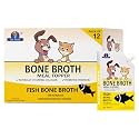 Dr.Pets Fish Bone Broth for Cats & Dogs (100ml X 12 Pack) Food Topper, Human Grade Preservative Free, Cat/Dog Wet Food Soup for All Life Stages, Natural Supplements with Natural Collagen.