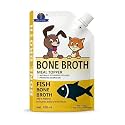 Dr. Pets Pack of 24 (100ml Each) Fish Bone Broth for Dogs &amp; Cats | Liquid Meal Topper | Collagen Rich | Supports Digestion &amp; Hydration
