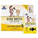 Dr. Pets Pack of 4 (100ml Each) Fish Bone Broth for Dogs &amp; Cats | Liquid Meal Topper | Collagen Rich | Supports Digestion &amp; Joint Health