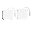 DR PT Physiotherap Machine Accessories Device Muscle Stimulator Wire 2mm Pin for Self Adhasive Pad usage electrotherapy Sticky Square MS Pad (Adhesive Square Pad, Pack of 2)