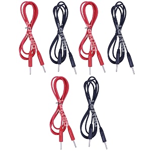 physiogears physiotherapy machine accessories device muscle stimulator wire 2mm pin for self adhesive pad usage electrotherapy sticky square ms pad ms wire 2mm pin for adhesive pad pack of 6