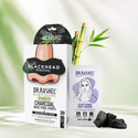 DR.RASHEL Bamboo charcoal 10 Nose Strips and 10 Wet Wipes Blackhead & Whitehead remover Strips