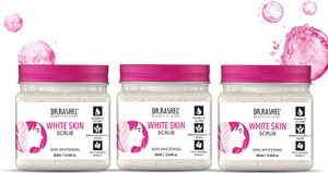 drrashel white skin scrub for face  body  arbutin  niacinamide  radiance care  scrub