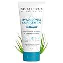 DR. SAKHIYA'S 1% Hyaluronic Sunscreen Aqua Gel with SPF 50 PA++++ For Broad Spectrum, UV A, UV B &amp; Blue Light Protection - 50g (Pack Of 1) / Non-Comedogenic/Non-greasy/Non-sticky