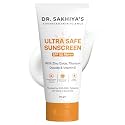 DR. SAKHIYA'S Sunscreen For Broad Spectrum, UVA UVB &amp; Blue Light Sun Tan Protection Non-Sticky, Non Greasy, Waterproof, No White Cast - 50gm (Ultra Safe Sunscreen SPF 50 PA+++)