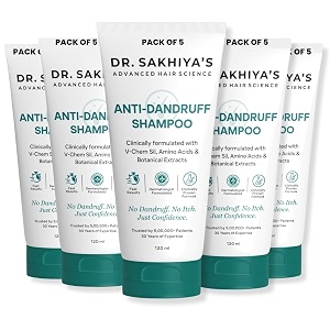 Dr. Sakhiyas Anti-Dandruff Shampoo with V-Chem Sil