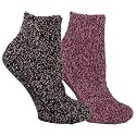 Dr. Scholl's Women's 2 Pack Soothing Spa Low Cut Lavender + Vitamin E Socks with Silicone Treads, Black/Pink, Shoe Size: 4-10