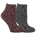 Dr. Scholl's Women's 2 Pack Soothing Spa Low Cut Lavender + Vitamin E Socks with Silicone Treads, Peach, Burgundy, Gray, Black, Shoe Size: 4-10