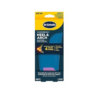 dr scholl39s pain relief orthotics for heel for men 1 pair size 8-12