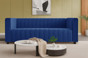 Dr Smith Modern 3 Seater Velvet Fabric