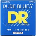 DR Strings Pure Blues Electric Guitar Strings - .009-.042, Light Gauge (3-pack)
