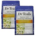 Dr. Teal's Comfort & Calm Bath Soak Gift Set (2 Pack, 3lbs Ea.) - Chamomile Essential Oils Blended with Pure Epsom Salt - Calm Your Mind & Body, Ease Aches & Pains - at Home Spa Kit