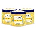 Dr Teal's Shea Sugar Scrub, Prebiotic Lemon Balm, 19 oz (Pack of 3)