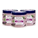 Dr Teal's Shea Sugar Body Scrub, Black Elderberry with Essential Oils, 19 oz (Pack of 3)