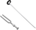 Dr. TORSO Round Knee Hammer & Tuning Fork 512 Hz for Doctors & Students I Queen Square Medical Hammer