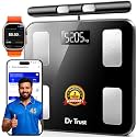 Dr Trust USA 532 Digital BMI Weighing Scale & Body Fat Analyzer, Body Composition, 8 Electrode Smart Scale Weight Machine, 50 Essential Body Parameters, Bluetooth with IOS/Android App Sync