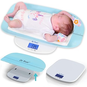 dr trust usa digital baby weighing scale grow buddy infant toddler and adult body weight machine upto 150kg with baby tray blue
