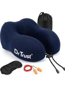 dr trust usa memory foam rest cushion flight aeroplane support 358 travel neck pillow