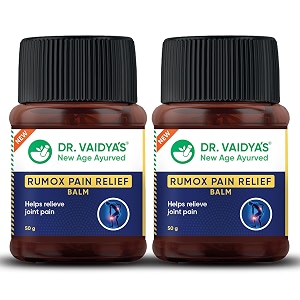 dr vaidya39s rumox pain relief balm  for head ache body pain joint amp muscle pain relief  50g each pack of 2