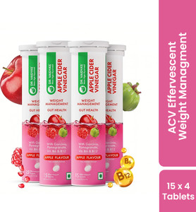 dr vaidyas apple cider vinegar acv effervescent tablets with vit b6  b12 for weight loss