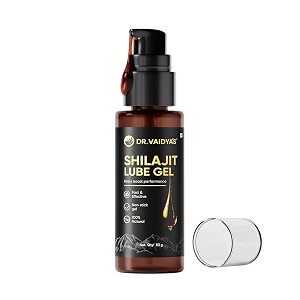 dr vaidyas shilajit lube gel  shilajit infused lube gel  himalayan shilajit jaiphal amp cinnamon oil ashwagandha  50g pack of 1