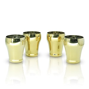 stainless steel royal glass 300ml ideal for water juice hot-cold drinks cocktail milkshake smoothie home party restaurant gifting special occasion gold pvd finish set of 4 pcs