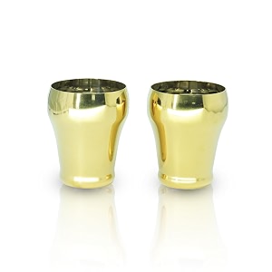 stainless steel royal glass 300ml ideal for water juice hot-cold drinks cocktail milkshake smoothie home party restaurant gifting special occasion gold pvd finish set of 2 pcs