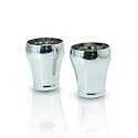 Stainless Steel Royal Glass 300ml Ideal for Water, Juice, Hot-Cold Drinks, Cocktail, Milkshake, Smoothie, Home, Party Restaurant Gifting Special Occasion (Silver Finish, Set of 2 pcs)