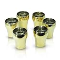 Stainless Steel Royal Glass 300ml Ideal for Water, Juice, Hot-Cold Drinks, Cocktail, Milkshake, Smoothie, Home, Party Restaurant Gifting Special Occasion (Gold PVD Finish, Set of 6 pcs)