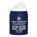 Dr. Wellness Body Scrub for Men- Ultimate Exfoliating Scrub Infused with Sage &amp; Sandalwood, Men’s Body Wash in Jar with Twist Top, 23 oz, For All Skin Types