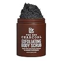 Dr. Wellness Body Scrub for Men- Ultimate Exfoliating Scrub Infused with Charcoal, Men’s Body Wash in Jar with Twist Top, 23 oz, For All Skin Types