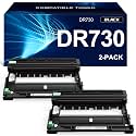 DR730 Drum Replacement for Brother DR730 DR-730 DR760 Drum Unit 2Pack Black