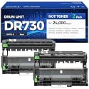 DR730 Drum Unit (Not Toner) 2-Pack Printer Replacement Compatible