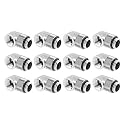 Dracaena.io 12-Pack G1/4 90° Rotary Fitting, Male to Female, Silver