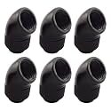 Dracaena.io 6-Pack G1/4 45° Rotary Fitting, Male to Female, Black