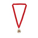 Dracula Medal with Red Ribbon - Perfect for Halloween, Parties, Cosplay, and More