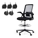 Office Drafting Chair with Locking Caster,Tall Office Chair,High Desk Chair