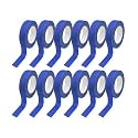 Drafting Tape, 12 Colored Rolls, 0.6 inch x 15 Yard, Multi-Use Paper Tape for Painting, Labeling &amp; Packaging (Dark Blue)