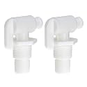 Drain Valve 3/8" and 1/2" Male NPT Dual Barbed Drain Cock Replacement for RV Camper Travel Trailer Fresh Water Tank or System Pack of 2