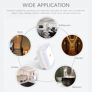 auto sensor led night lamp 05w fully automatic smart sensor led plug night light for bedroom gift office living room kitchen 1 pink