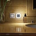 Auto Sensor Led Night Lamp 0.5W Fully Automatic Smart Sensor Led Plug Night Light for Bedroom Gift Office Living Room Kitchen (1, White)